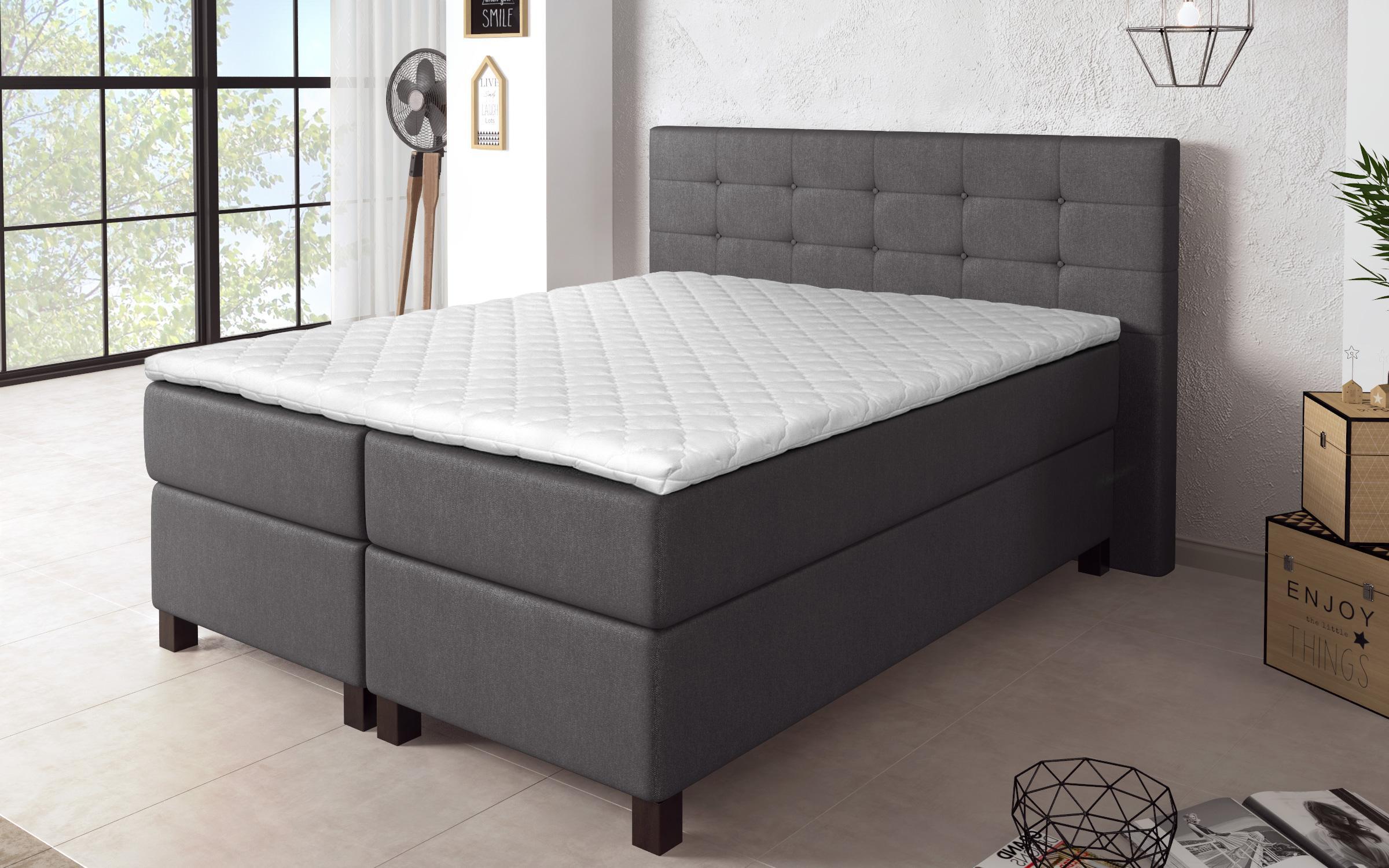 Krevat dopio Antara Boxspring, Gri  6